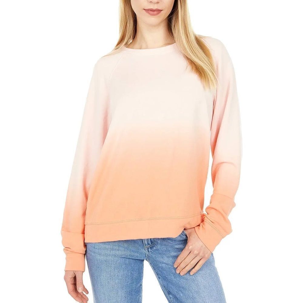 Sanctuary Women’s Lotus/Sherbet Airbrush Happy Days Raglan Sweatshirt Size XS